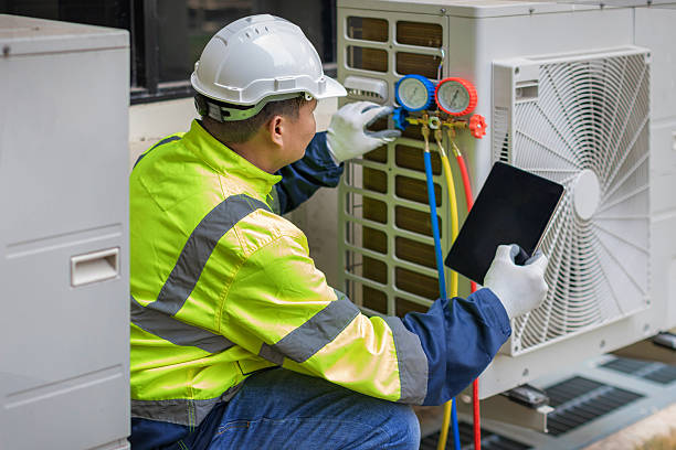 Professional Hvac Maintenance technician working in Bally, PA